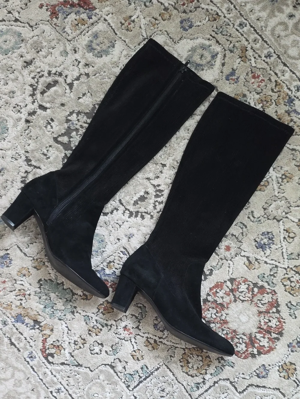 VANELi stretch suede knee-high boots,